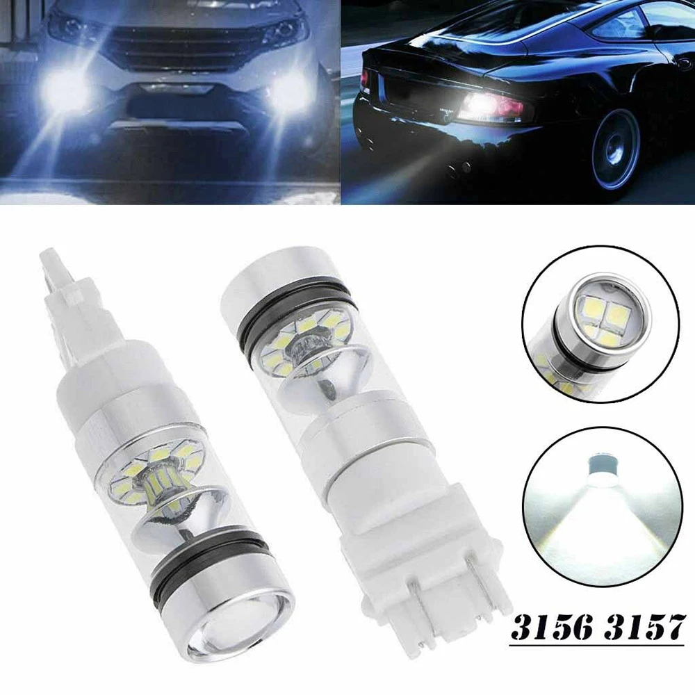 2pcs 3156 3157 100W Car fog light LED Light Reverse Backup Bulbs Driving DRL Lamp White
2pcs 3156 3157 100W Car fog light LED Light Reverse Backup Bulbs Driving DRL Lamp White