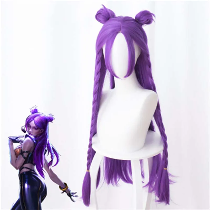 Game LoL K/DA Kaisa Cosplay Wigs Long Purple KDA Wig with Buns Heat Resistant Synthetic Hair Halloween Party Costume Prop Wig
Game LoL K/DA Kaisa Cosplay Wigs Long Purple KDA Wig with Buns Heat Resistant Synthetic Hair Halloween Party Costume Prop Wig