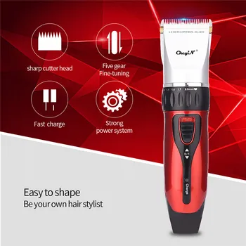 Professional Hair Trimmer Hair Clipper Rechargeable Ceramic Blade Hair Cutting Electric Shaver for Men Beard with 4 Limit Combs 
Professional Hair Trimmer Hair Clipper Rechargeable Ceramic Blade Hair Cutting Electric Shaver for Men Beard with 4 Limit Combs