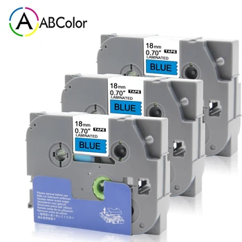 3PK TZe-541 Label Tape 18mm Black on Blue tze 541 Label Maker Tape For Brother P-touch Label Printer TZe Laminated Tape Labels
3PK TZe-541 Label Tape 18mm Black on Blue tze 541 Label Maker Tape For Brother P-touch Label Printer TZe Laminated Tape Labels