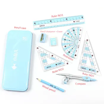 Cost effective ruler set Metal case set of drafting rules Package Includes Compass&Ruler&Pencil sharpener Drafting supplies
Cost effective ruler set Metal case set of drafting rules Package Includes Compass&Ruler&Pencil sharpener Drafting supplies