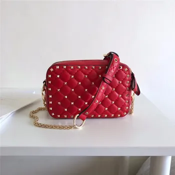 High Quality Genuine Leather 2020 Rivet Fashion Messenger Bag Rattan Check Shoulder Bag Wild Sheepskin Women Purse and Handbags
High Quality Genuine Leather 2020 Rivet Fashion Messenger Bag Rattan Check Shoulder Bag Wild Sheepskin Women Purse and Handbags