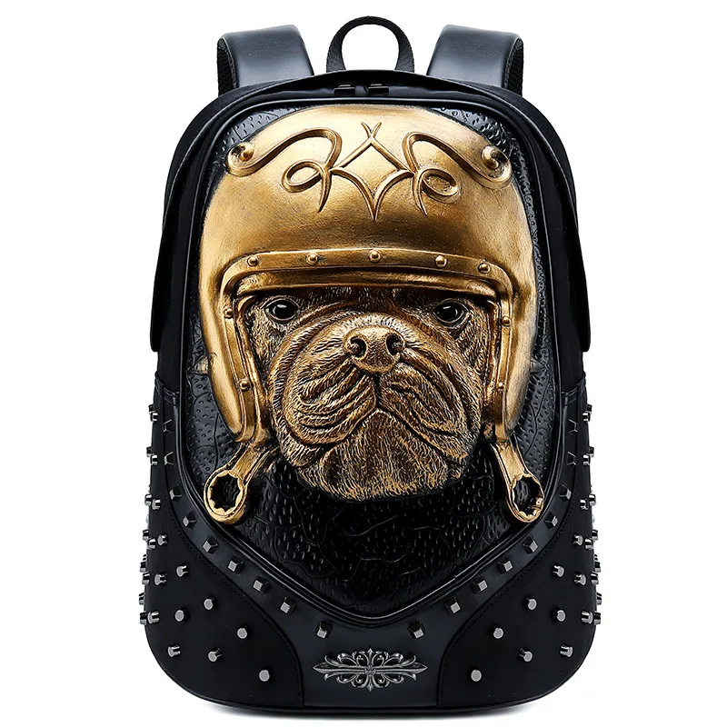 3D Embossed Dog Backpack bags for Men rivet unique women Bag personality Rock Laptop Cool Schoolbag For Teenagers Travel Bags
3D Embossed Dog Backpack bags for Men rivet unique women Bag personality Rock Laptop Cool Schoolbag For Teenagers Travel Bags