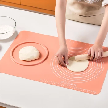 40*60cm Silicone Baking Mat With Scale Rolling Kneading Pads Kitchen Thickening Dough Pad Anti-overflow Pastry Tool for Bakeware
