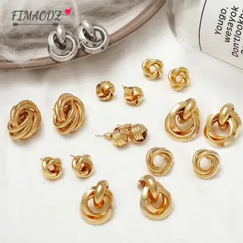 FIMAODZ Exaggerated Large Gold Earrings Women Retro Metal Geometric Earrings Round Simple Punk Jewelry
FIMAODZ Exaggerated Large Gold Earrings Women Retro Metal Geometric Earrings Round Simple Punk Jewelry