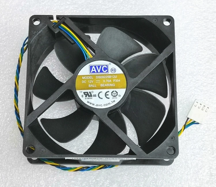 DS09225B12U New For AVC 9225 9025 9cm Fan Double Ball Bearing 4-Wire Speed 12V 0.70A
DS09225B12U New For AVC 9225 9025 9cm Fan Double Ball Bearing 4-Wire Speed 12V 0.70A