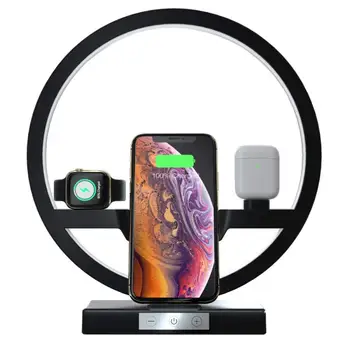 4 in 1 10w Qi Fast Wireless Charger Light Smartphone Wireless Charger Stand Dock Station for Airpods for Apple Watch-in Chargers
4 in 1 10w Qi Fast Wireless Charger Light Smartphone Wireless Charger Stand Dock Station for Airpods for Apple Watch-in Chargers