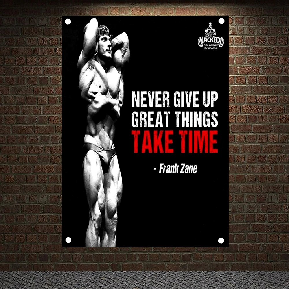 NEVER GIVE UP GREAT THINGS TAKE TIME Motivational Workout Posters Wall Chart Exercise Bodybuilding Banners Flags Gym Decoration
NEVER GIVE UP GREAT THINGS TAKE TIME Motivational Workout Posters Wall Chart Exercise Bodybuilding Banners Flags Gym Decoration