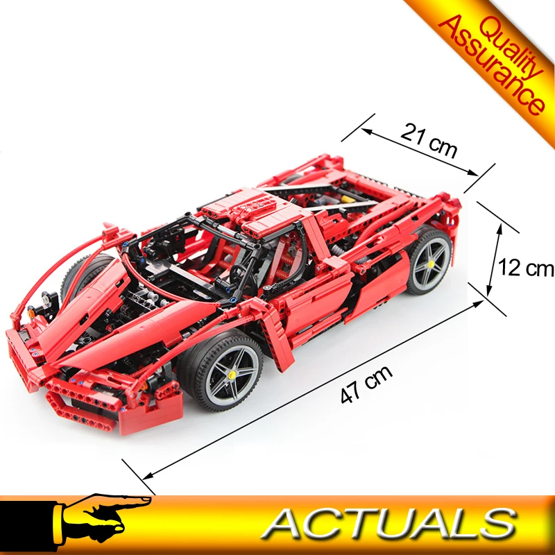 Конструктор Technic Ferrari Enzo 1:10 модель из блоков игрушка совместимая с 8653 Bela