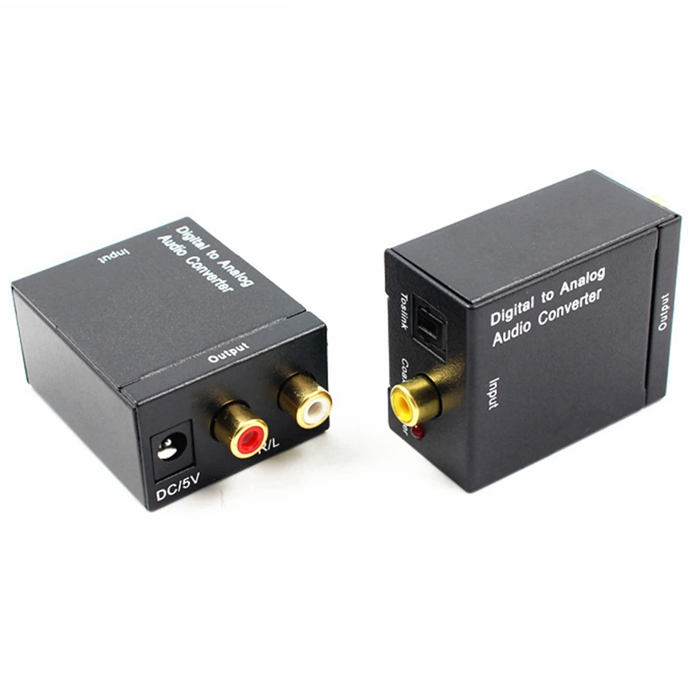 New SPDIF Digital to Analog Audio Converter DAC Amplifier Decoder Fiber Coaxial Audio RCA Signal to Analog L/R Audio Adapter
New SPDIF Digital to Analog Audio Converter DAC Amplifier Decoder Fiber Coaxial Audio RCA Signal to Analog L/R Audio Adapter
