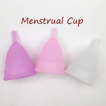 

2PCS (S+L) Lady Cup Feminine Hygiene Reusable Medical Silicone Mentrual Sanitary Pads Cup Menstrual Siliccona Medica