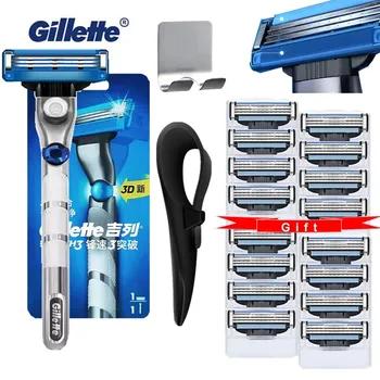 Gillette Mach 3 Turbo 3D Men's Razor Handle Machine for Shaving Razor Blade Cassettes Shaver For Beard with Rubber Sleeve Hook
Gillette Mach 3 Turbo 3D Men's Razor Handle Machine for Shaving Razor Blade Cassettes Shaver For Beard with Rubber Sleeve Hook