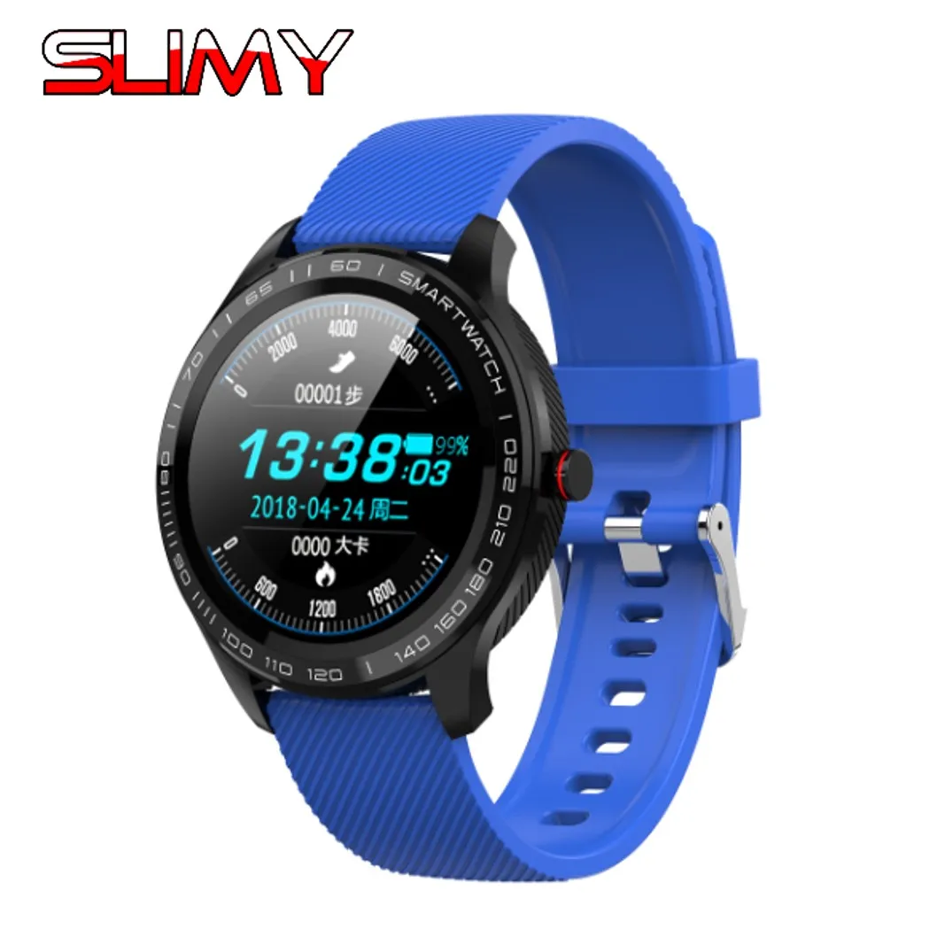 

Slimy L9 Smart Watch Men Women ECG+PPG Heart Rate Blood Pressure Oxygen Monitor IP68 Waterproof Bluetooth Smartwatch PK L5 L6 L7