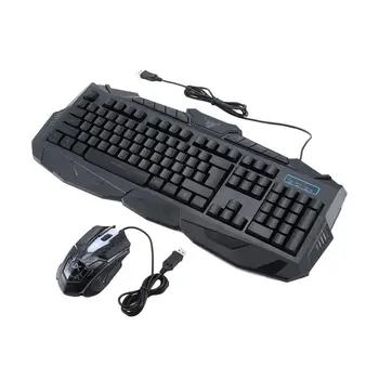 V-100 Wired Mouse And Keyboard Set Home Office Black Simple Wired Mouse + Keyboard Set Three-color Backlight
V-100 Wired Mouse And Keyboard Set Home Office Black Simple Wired Mouse + Keyboard Set Three-color Backlight