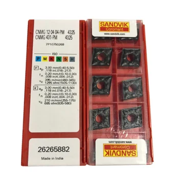 10PCS CARBIDE INSERT CNMG 120404-PM 4325
10PCS CARBIDE INSERT CNMG 120404-PM 4325