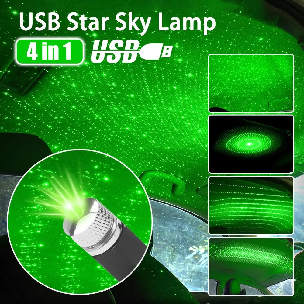 LED Lamp 4 in 1 USB Car Roof Atmosphere Star Sky Ambient Star Light Projector Purple Night Light Adjustable Multiple Lighting
LED Lamp 4 in 1 USB Car Roof Atmosphere Star Sky Ambient Star Light Projector Purple Night Light Adjustable Multiple Lighting