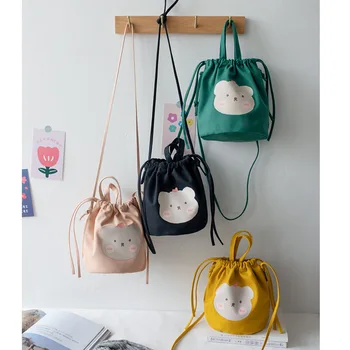 2020 New Original Design Women Grils Korea Style Students Canvas Cross Body Shoulder Bag Drawstring Bucket Cloth Handle Bag
2020 New Original Design Women Grils Korea Style Students Canvas Cross Body Shoulder Bag Drawstring Bucket Cloth Handle Bag