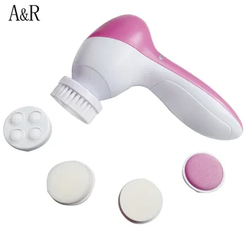 

5-in-1 Electric Face Cleanser Brush Facia Deep Wash Sponge Beauty Pore Skin Care Tools Washing Machine Body Cleansing Massager