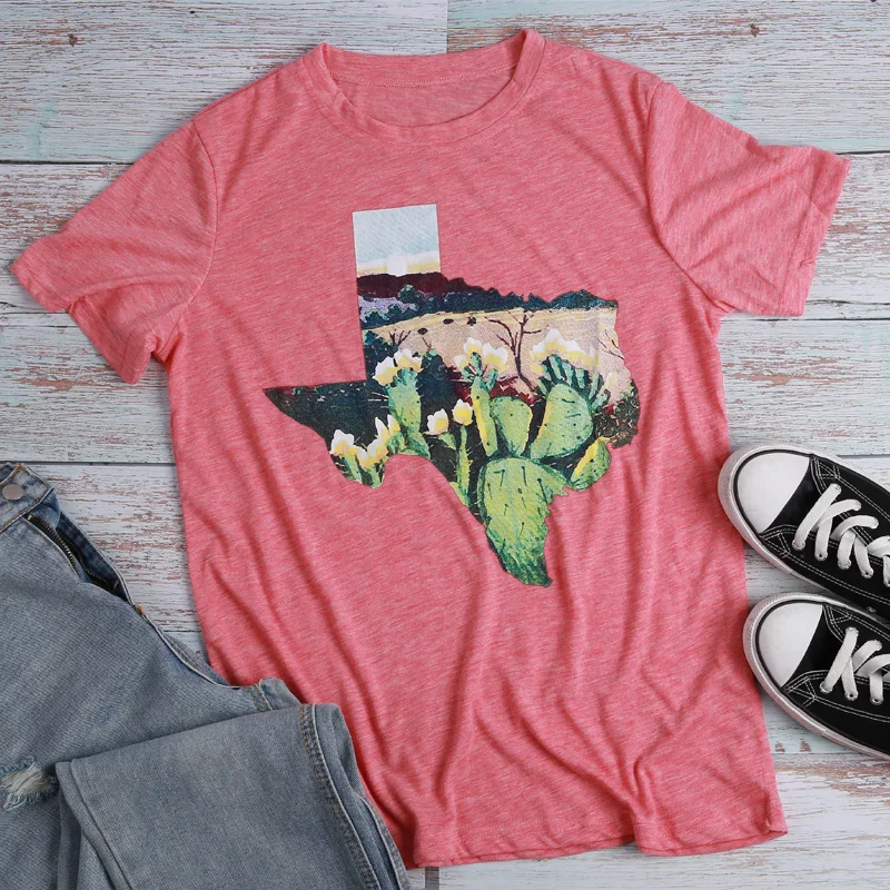 Cactus Print T Shirt Pink Top Women T-shirt 2019 Short Sleeve Tee Shirt Femme Clothes Women Casual Tops Tee camisetas
Cactus Print T Shirt Pink Top Women T-shirt 2019 Short Sleeve Tee Shirt Femme Clothes Women Casual Tops Tee camisetas