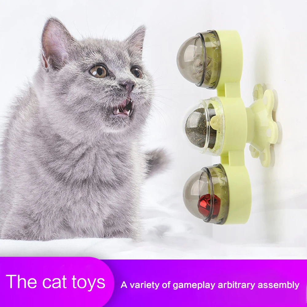 Interactive Play Game Catnip Ball Teasing Funny Kitten Relieve Anxiety Suction Cup With Light Bells Turntable Windmill Cat Toy
Interactive Play Game Catnip Ball Teasing Funny Kitten Relieve Anxiety Suction Cup With Light Bells Turntable Windmill Cat Toy