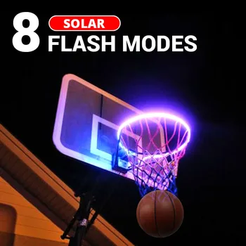 LED Basket Hoop Solar Light Basketball Hoop Sensor-Activated LED Solar Strip Light-8 Flash Modes Shoot Hoops At Night Basketball
LED Basket Hoop Solar Light Basketball Hoop Sensor-Activated LED Solar Strip Light-8 Flash Modes Shoot Hoops At Night Basketball