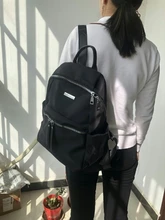 SEETIC casuales de las mujeres mochila escolar mochila Bolsos De Mujer de Color sólido mochila impermeable escolar de Oxford mochila