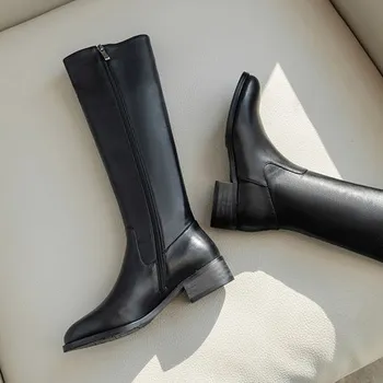 Boots leather high tube in flat but knees 2019 autumn knight boots spring and autumn thin
Boots leather high tube in flat but knees 2019 autumn knight boots spring and autumn thin
