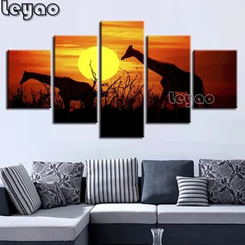 Sunset Forest Giraffes 5 Piece 5D Cross Stitch Full Round diy diamond painting square cross stitch Diamond Embroidery 3d stone 
Sunset Forest Giraffes 5 Piece 5D Cross Stitch Full Round diy diamond painting square cross stitch Diamond Embroidery 3d stone