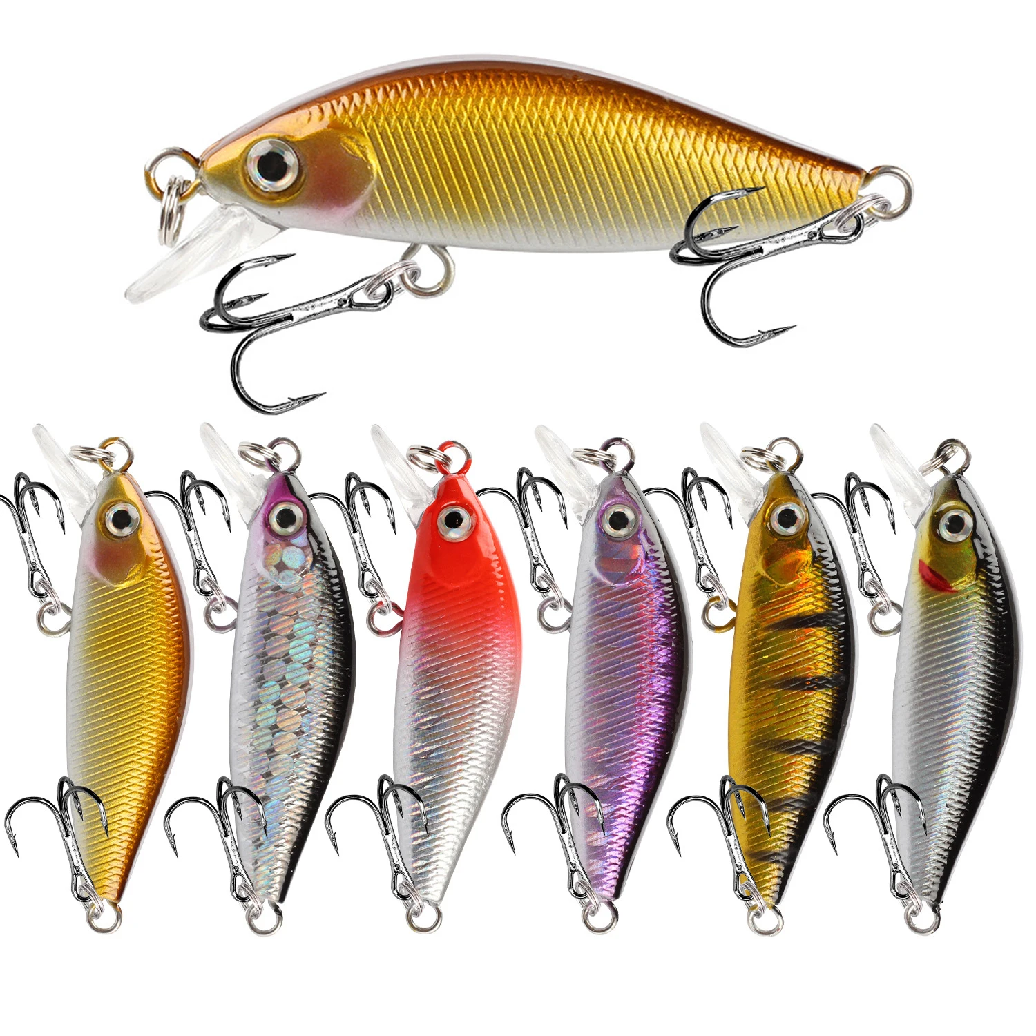 1PCS Minnow Fishing Lure 55mm 4.4g Sinking Hard Bait Wobbler Jig Bait Crankbait Carp Striped Bass Pesca Fishing Tackle SwimBait
1PCS Minnow Fishing Lure 55mm 4.4g Sinking Hard Bait Wobbler Jig Bait Crankbait Carp Striped Bass Pesca Fishing Tackle SwimBait