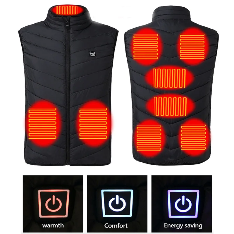 Smart Heated Vest Jackets Men USB Electric Heating Vests Winter Outdoor Warm Thermal Coat Clothing Women Sportswear 6XL XA218TQ
Smart Heated Vest Jackets Men USB Electric Heating Vests Winter Outdoor Warm Thermal Coat Clothing Women Sportswear 6XL XA218TQ