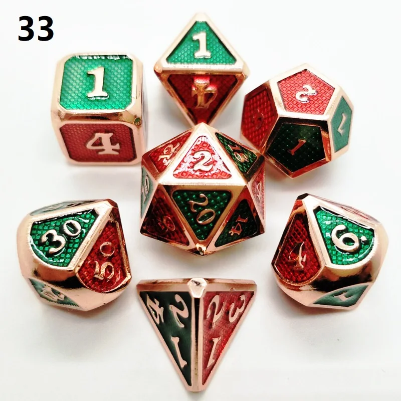 7pcs dnd dice set upscale polyhedral metal dice dados rpg dobbelstenen dados rol d4 d6 d8 d10 d12 d20
7pcs dnd dice set upscale polyhedral metal dice dados rpg dobbelstenen dados rol d4 d6 d8 d10 d12 d20