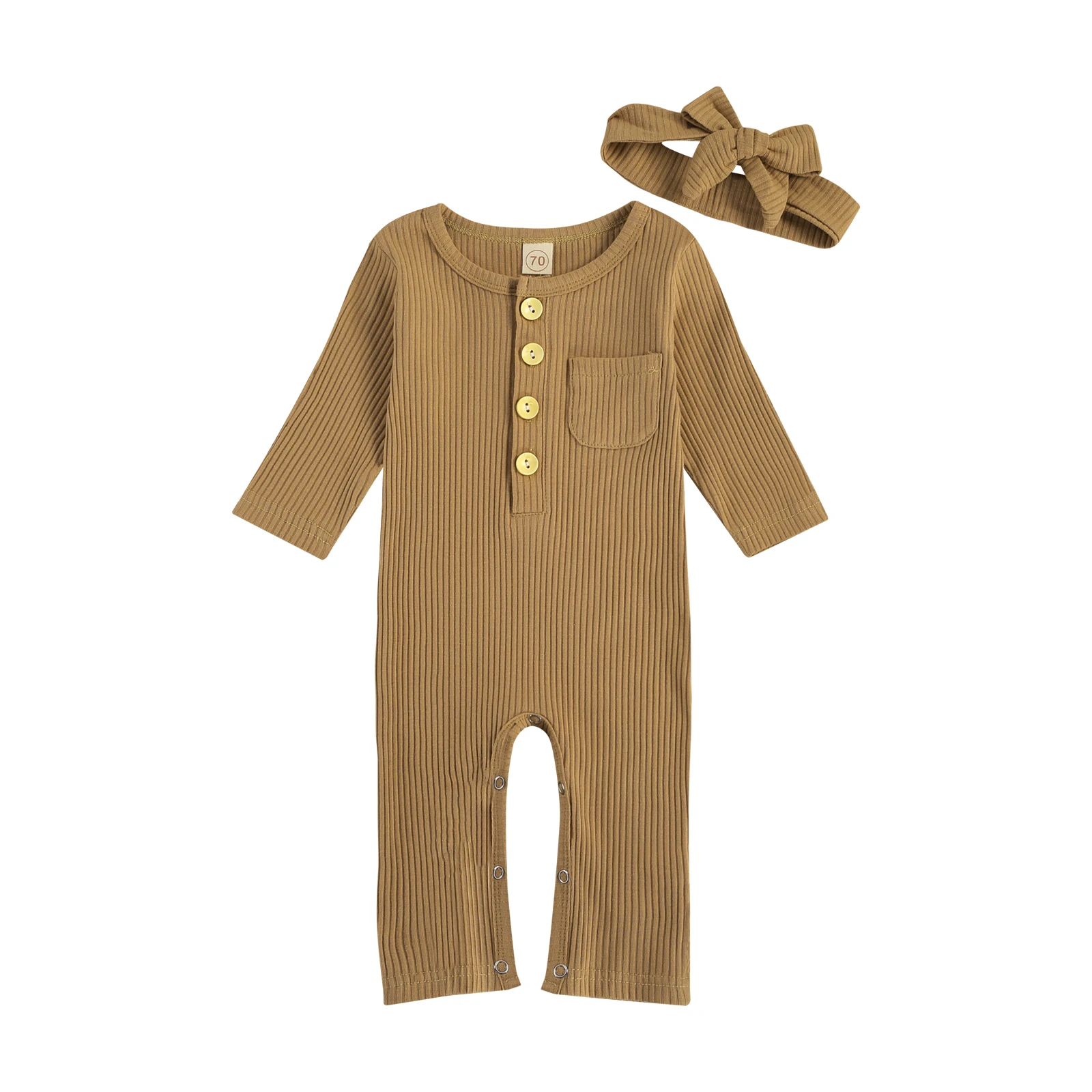 OPPERIAYA Childrens Two Piece autumn lovely Set Toddler Jumpsuit Pit Bar Solid Color Button Up Romper Bow Tie Hairband for Baby
OPPERIAYA Childrens Two Piece autumn lovely Set Toddler Jumpsuit Pit Bar Solid Color Button Up Romper Bow Tie Hairband for Baby
