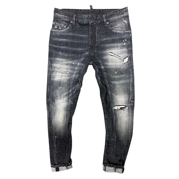 jeans dsq four season men's letter leather hole paint dot hip hop slim Blue Elastic Italian pop brand D2d2 NEW style
jeans dsq four season men's letter leather hole paint dot hip hop slim Blue Elastic Italian pop brand D2d2 NEW style