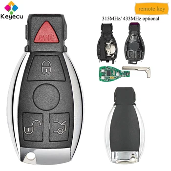 KEYECU Replacement Smart Remote Control Car Key With 4 Button 315MHz/ 433MHz Uncut Blade - FOB for Mercedes Benz BAG & NEC 2000+
KEYECU Replacement Smart Remote Control Car Key With 4 Button 315MHz/ 433MHz Uncut Blade - FOB for Mercedes Benz BAG & NEC 2000+