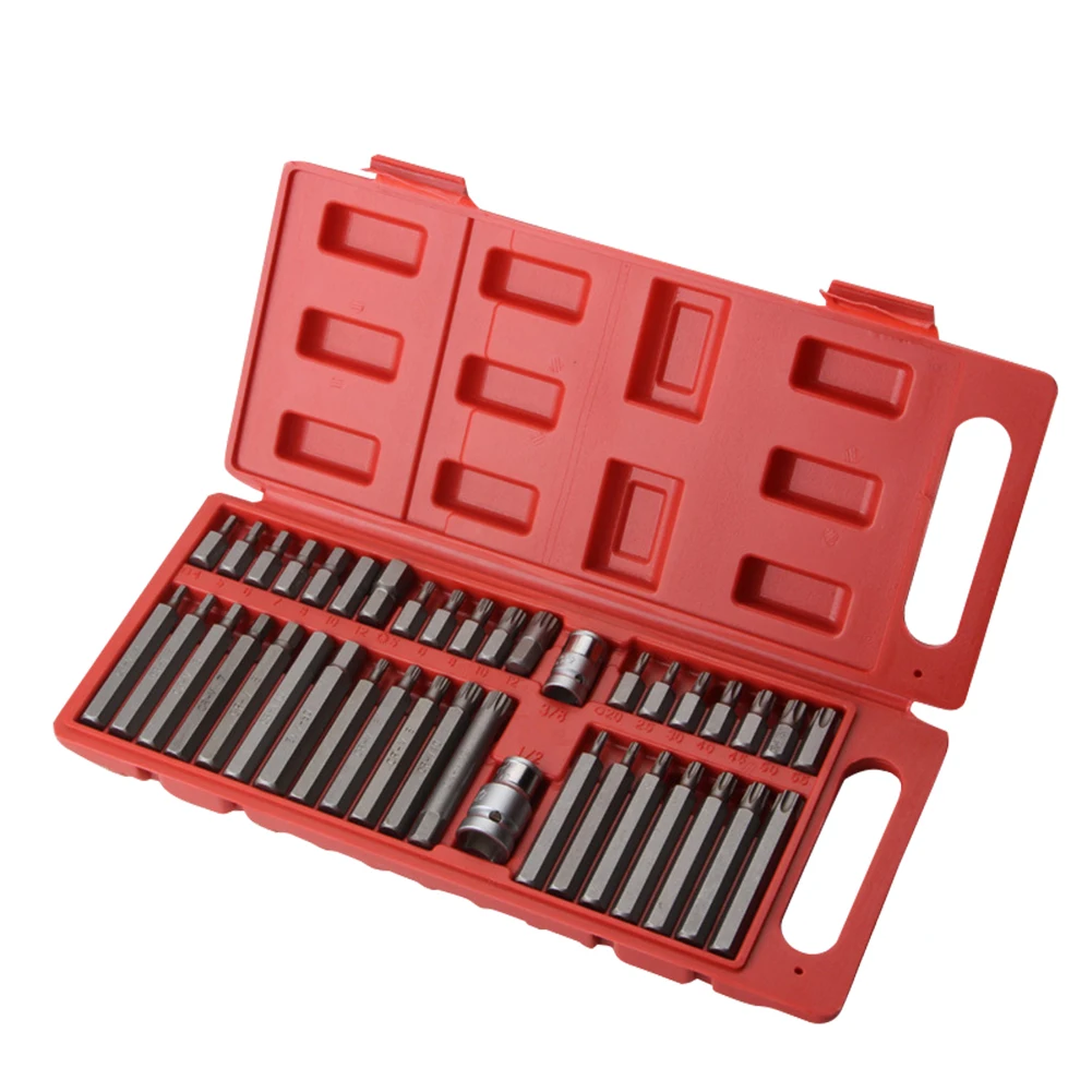 40pcs Torx Hex Spline Shank Screwdriver Bits for Socket Sleeve Torx Hex Spline Bits Screw Driver Auto Repairing Hand Tool Set
40pcs Torx Hex Spline Shank Screwdriver Bits for Socket Sleeve Torx Hex Spline Bits Screw Driver Auto Repairing Hand Tool Set