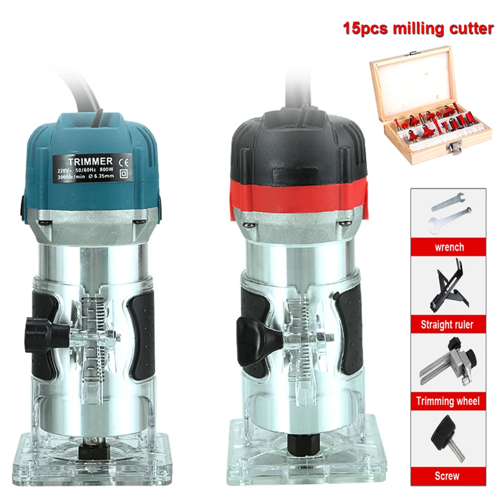 Woodworking Electric Trimmer Slotting Trimming Woodworking Engraving Machine Hand Wood Router With Milling Cutter Electric Tools
Woodworking Electric Trimmer Slotting Trimming Woodworking Engraving Machine Hand Wood Router With Milling Cutter Electric Tools