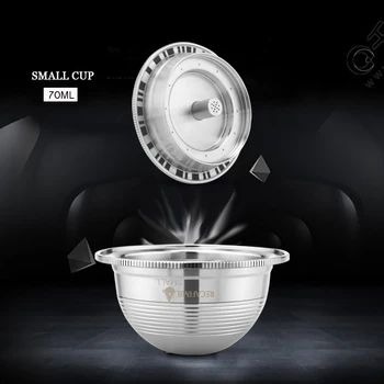 ICafilas Stianless Steel Reusable SmallCUP For Nespresso Vertuo Coffee Capsule Filter Espresso Vertuoline For VertuoPlusLine
ICafilas Stianless Steel Reusable SmallCUP For Nespresso Vertuo Coffee Capsule Filter Espresso Vertuoline For VertuoPlusLine