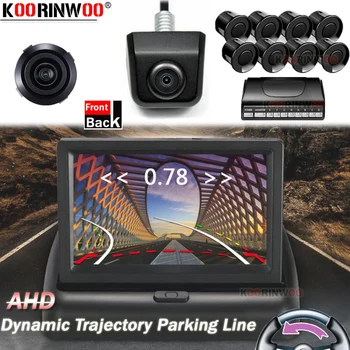 Koorinwoo HD cAR Parktronic 8 Video Parking Sensor Alarm 4 Front Camera Dynamic Trajectory Rear view Camera Car Monitor Distance 
Koorinwoo HD cAR Parktronic 8 Video Parking Sensor Alarm 4 Front Camera Dynamic Trajectory Rear view Camera Car Monitor Distance