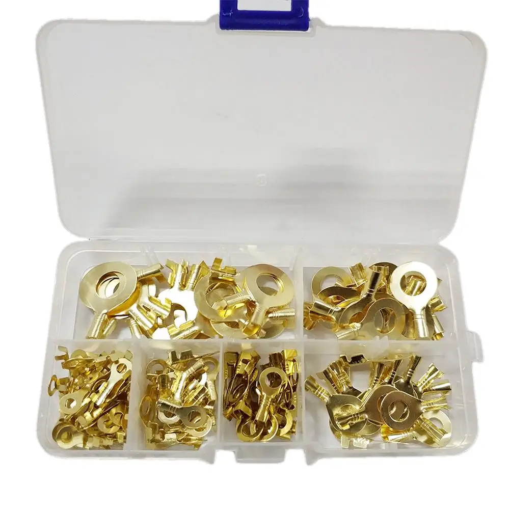 150PCS/Set DJ431 Car Round Terminal Block Cold-Pressed Connector O-Type Tab Wiring Nose Copper Nose Combination Set
150PCS/Set DJ431 Car Round Terminal Block Cold-Pressed Connector O-Type Tab Wiring Nose Copper Nose Combination Set