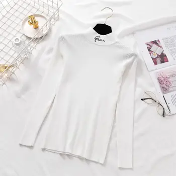 2020 autumn and winter new women's thin knit pullover sweater elastic casual pullover fashion half collar shirt
2020 autumn and winter new women's thin knit pullover sweater elastic casual pullover fashion half collar shirt