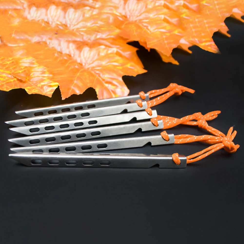 6pcs Titanium Tent Peg V Shape Titanium Spike Windproof Outdoor Camping Titanium Tent Nail With Storage Bag Windproof Outdoor
6pcs Titanium Tent Peg V Shape Titanium Spike Windproof Outdoor Camping Titanium Tent Nail With Storage Bag Windproof Outdoor