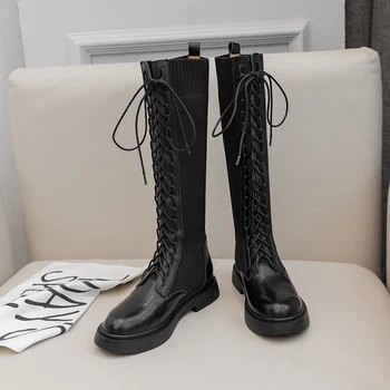 2020 new cross-tied Women Genuine Leather Knee High Boots Fashion Party Night Club Shoes Woman Winter Warm Long Boots
2020 new cross-tied Women Genuine Leather Knee High Boots Fashion Party Night Club Shoes Woman Winter Warm Long Boots