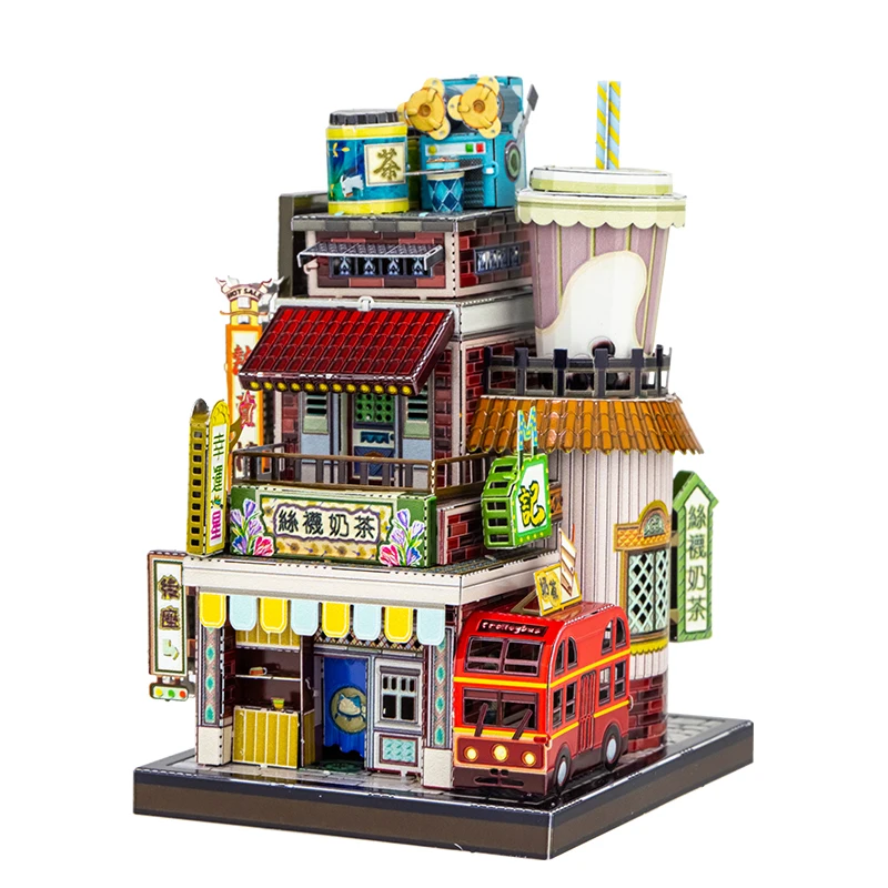 Art Model 3D Metal Puzzle Art Tour Japan Milk Tea Shop building Model kits DIY Laser Cut Assemble Jigsaw Toy For Children
Art Model 3D Metal Puzzle Art Tour Japan Milk Tea Shop building Model kits DIY Laser Cut Assemble Jigsaw Toy For Children