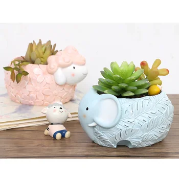 1pc Household Succulent Resin Pot Cute Cartoon Animal Shape Design Flower Pot Household Flowerpot Adornments for Home Office (El
1pc Household Succulent Resin Pot Cute Cartoon Animal Shape Design Flower Pot Household Flowerpot Adornments for Home Office (El