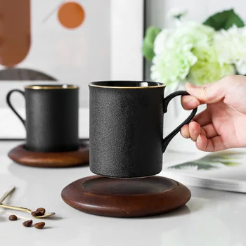 Simple coffee mugs with Cup mat Vintage matte gold edge ceramic mug,Coffee Milk Cup Funny Ceramic Mug 300ml Water Cup
Simple coffee mugs with Cup mat Vintage matte gold edge ceramic mug,Coffee Milk Cup Funny Ceramic Mug 300ml Water Cup