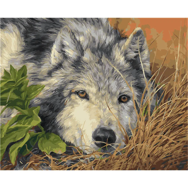 BAISITE DIY Painting By Numbers Hand Painted Canvas Animal Wolf Modern Wall Picture Art For Living Room Home Decoration OTG6327
BAISITE DIY Painting By Numbers Hand Painted Canvas Animal Wolf Modern Wall Picture Art For Living Room Home Decoration OTG6327