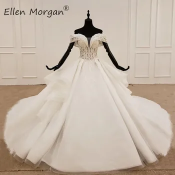 Real Photos Ivory Princess Ball Gowns Wedding Dresses 2020 Elegant Off Shoulder Lace Beads Sleeveless Ruffle Robe De Moriee
Real Photos Ivory Princess Ball Gowns Wedding Dresses 2020 Elegant Off Shoulder Lace Beads Sleeveless Ruffle Robe De Moriee