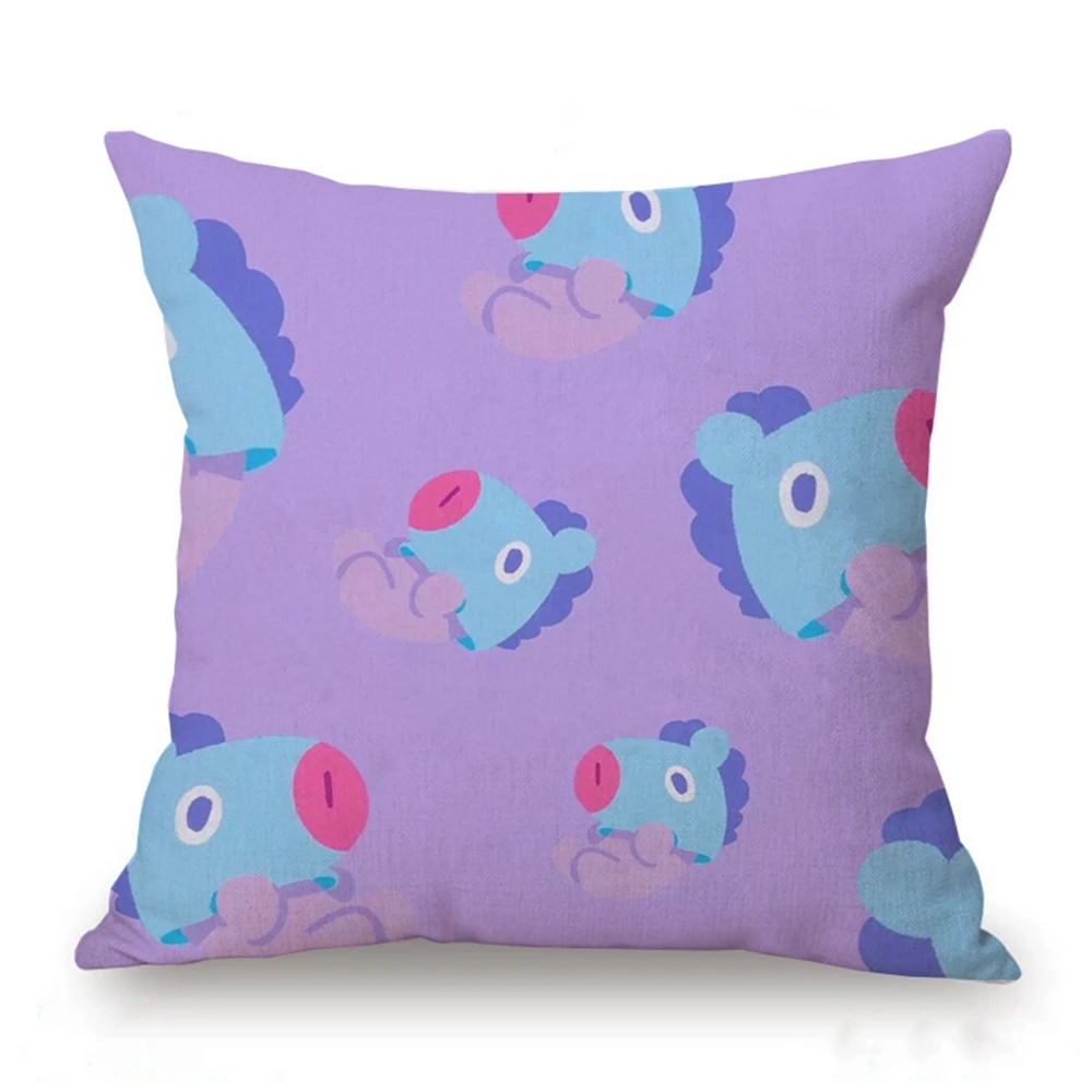 To Map Custom Digital Printed Brushed Linen BTS Cartoon Animation BT21 Pillow Cover
To Map Custom Digital Printed Brushed Linen BTS Cartoon Animation BT21 Pillow Cover