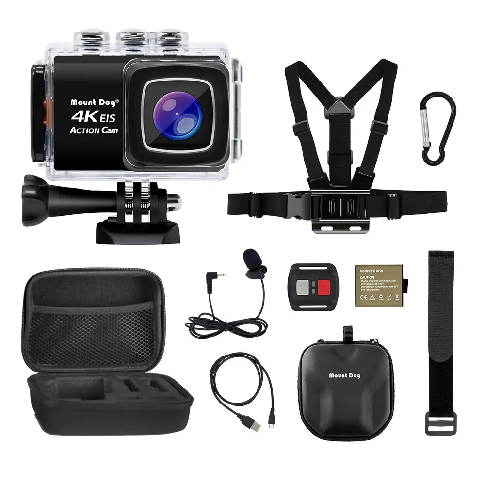 Ultra HD 4K WiFi Sport Action camera with EIS Function Waterproof Remote Controller External Mic Video Record Camera Accessories
Ultra HD 4K WiFi Sport Action camera with EIS Function Waterproof Remote Controller External Mic Video Record Camera Accessories