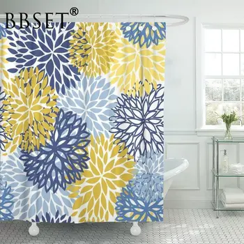 Floral Shower Curtain Green Spring Blue Yellow Flower Pattern Waterproof Multi-size Douchegordijn Bathroom Decor with 12 Hooks
Floral Shower Curtain Green Spring Blue Yellow Flower Pattern Waterproof Multi-size Douchegordijn Bathroom Decor with 12 Hooks
